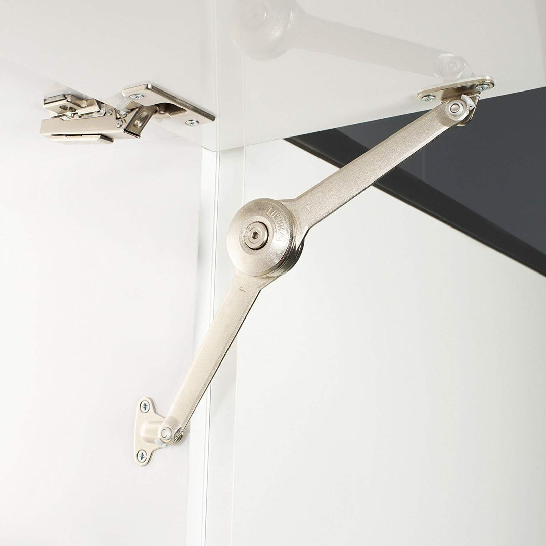 2 Stück SO-TECH® Duo Forte Klappenbeschlag einstellbar 75-110° für Klappenhöhe: 200-700 mm inkl. Mon