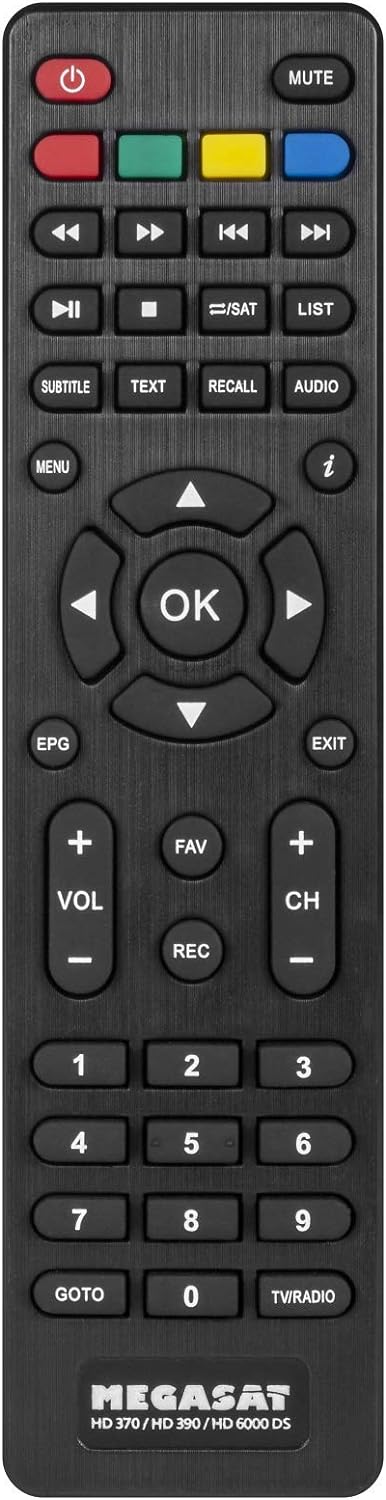 Megasat HD 390 DVB-S2 HD Sat Receiver schwarz | Unicable I & II tauglich
