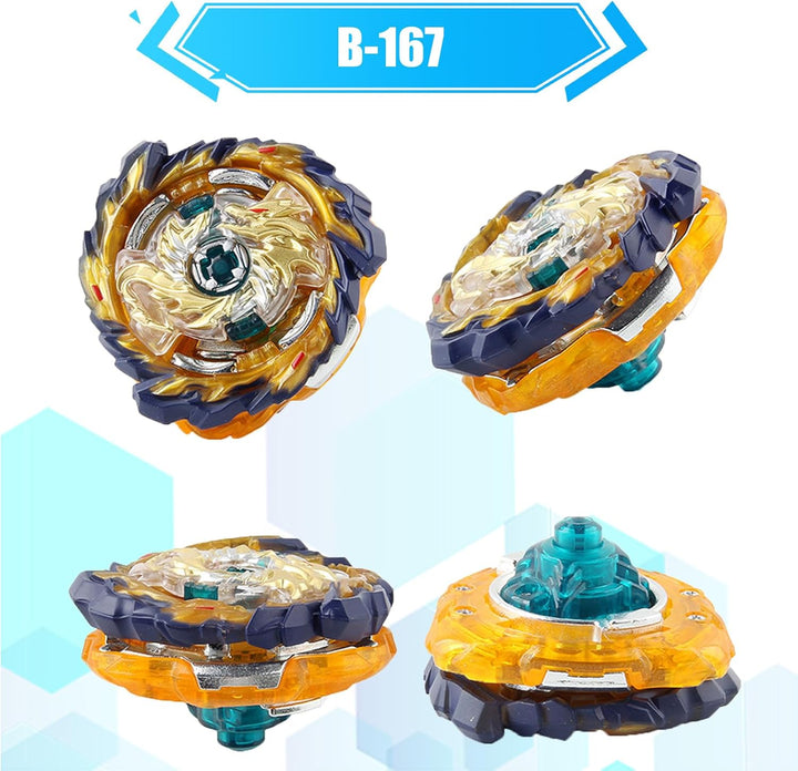 Gyroscope Turbo Set, 3D Arena Metall Fusion KampfKreisel, Mit Battling Top Launcher, Geschenk-Sets(1