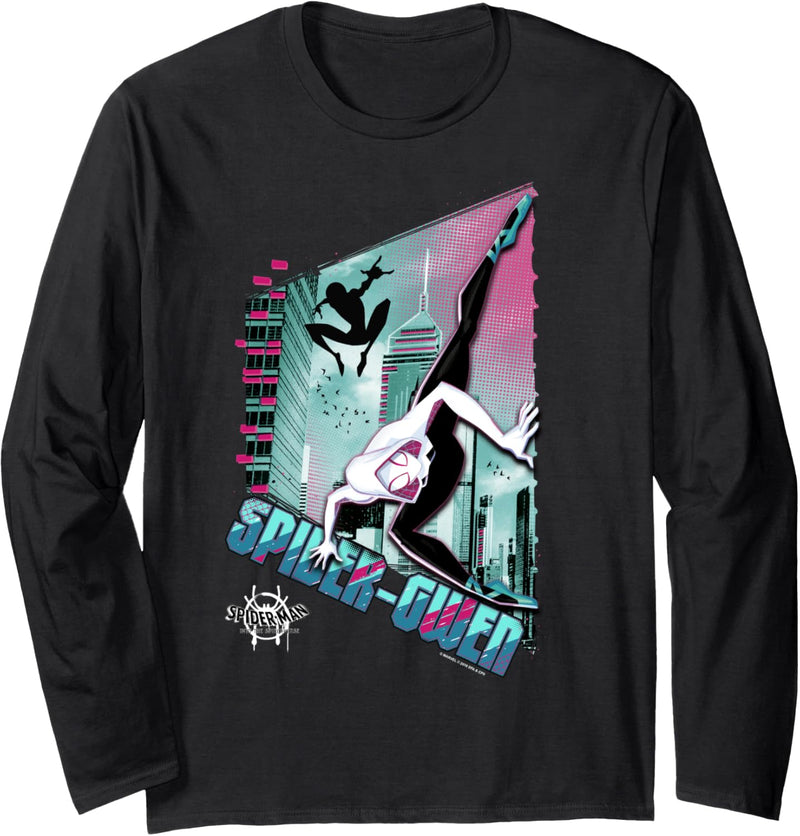 Marvel Spider-Man Spiderverse Spider-Gwen City Pose Langarmshirt