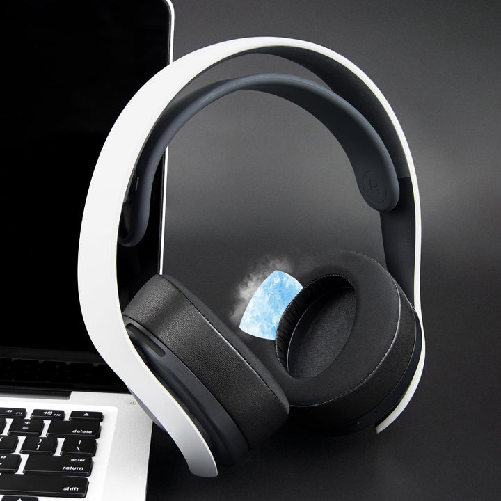 SOULWIT Kühlgel Ersatz Polster Ohrpolster für Sony PS 5 Puls PS5 3D Wireless Headset, Ersatzpolster