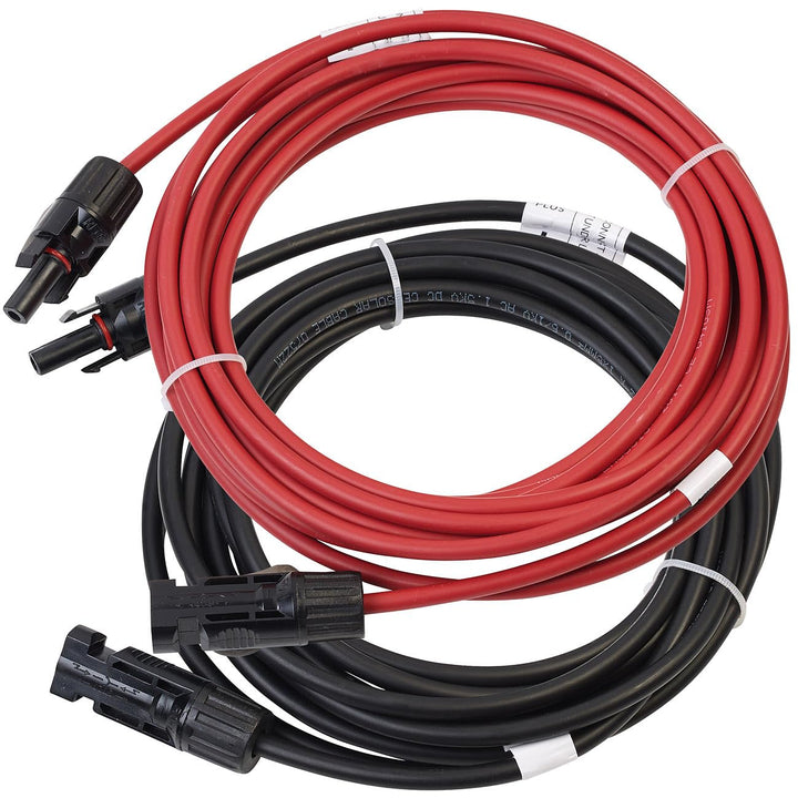revolt PV Kabel: Solar-Verlängerungskabel, MC4-kompatibel, 2X 6 mm² (10 AWG), 5 m, IP68 (Solar Kabel
