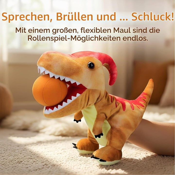 Dinosaurier-Handpuppen für Kinder, Kleinkind enthält Triceratops und Tyrannosaurus Rex mit beweglich