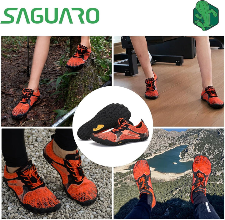 SAGUARO Unisex Barfussschuhe Traillaufschuhe Schnell Trocknend Wassersportschuhe, Gr. 36-47 36 EU Fe