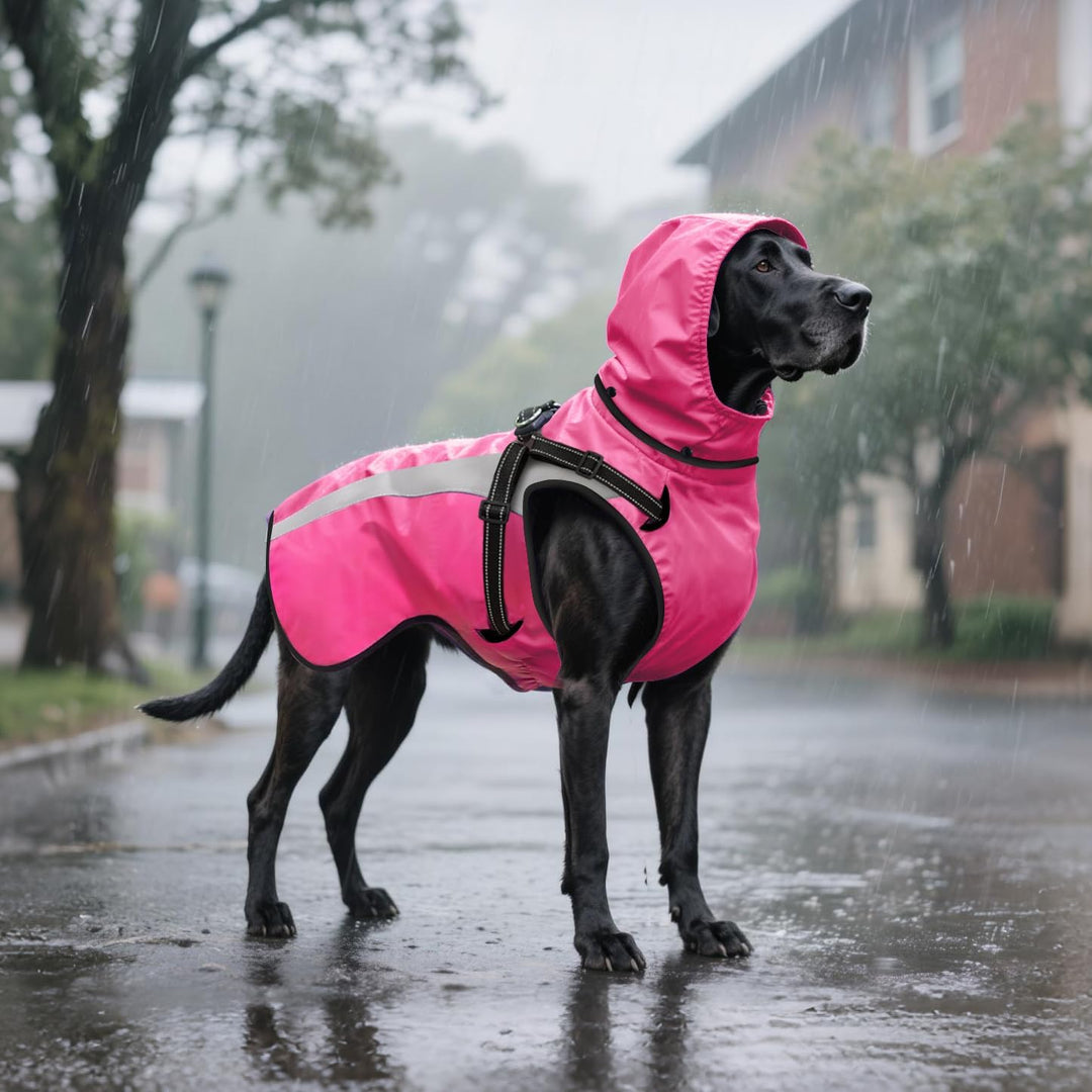 Hund Regenmantel wasserdichte Regenmäntel für Hunde Regenjacken mit Kapuze Haustier Regen Poncho Man