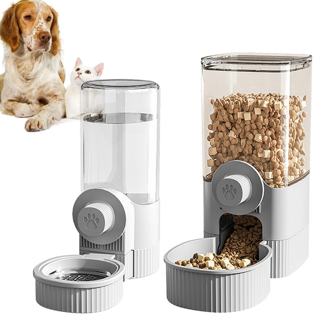 Hanging Automatic Food Water Dispenser, All-in-One Gravity Pet Feeder, Katzenfutter und Wasserspende