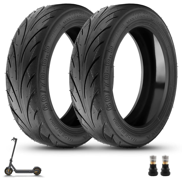 60/70-6.5 Tubeless Reifen für Ninebot Max G30 Serie, 10x2.5 Selbstreparierende Vakuum Mit Durchstoss