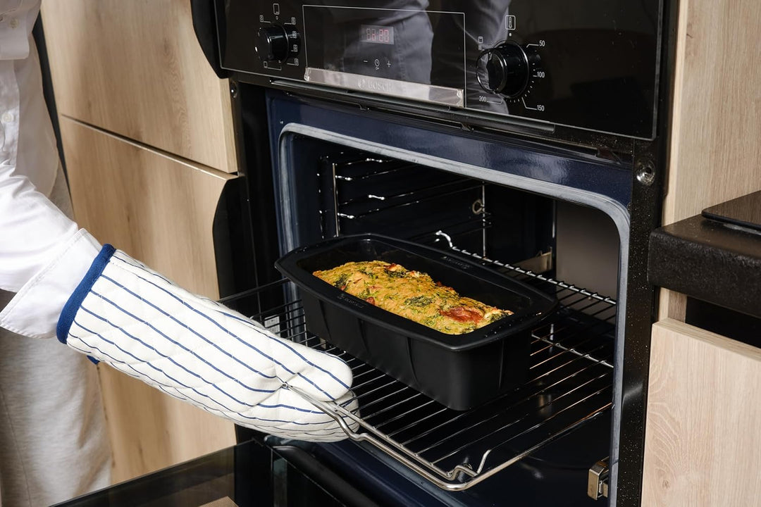 Backhaus FlexBake Silikon Kastenform 26cm – BPA-frei, antihaftend, mit Verstärkungsrand, LFGB-zertif