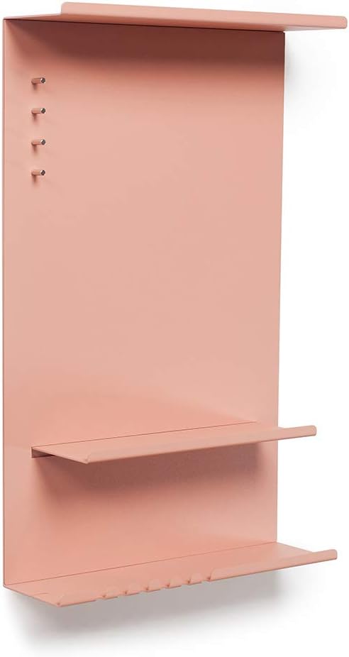 byde Wandorganizer Hele aus Stahlstruktur. 30 x 9 x 49 cm 3-in-1 Wandregal mit Magnettafel und Magne