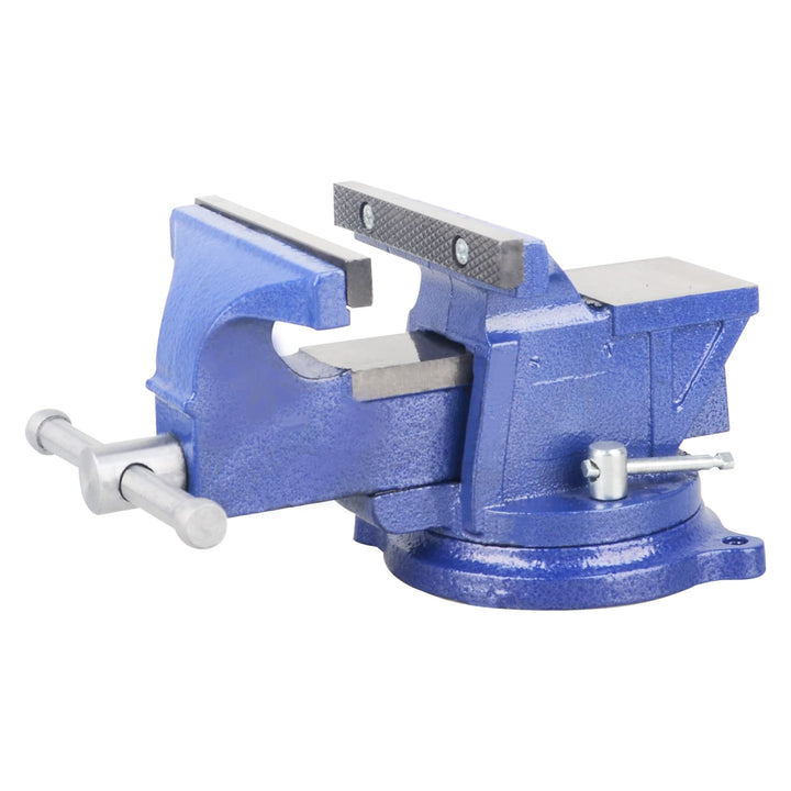 DAYUAN Schraubstock Drehbar 5'' Backenbreite Tischschraubstock mit Amboss 360° Drehbar Gusseisen Sch