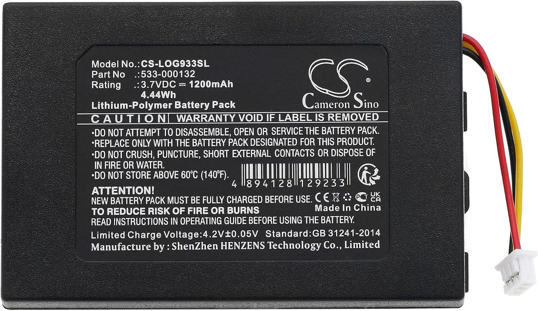 TCTK akkus Kompatibel mit [Logitech] G533, G633, G635, G933, G935 Ersetzt 533-000132 FBA