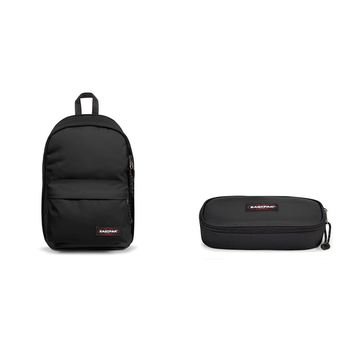 Eastpak BACK TO WORK Rucksack, 27 L Schwarz 43 cm, 27 L Bundle mit Federmäppchen, 84 cm, Schwarz 43