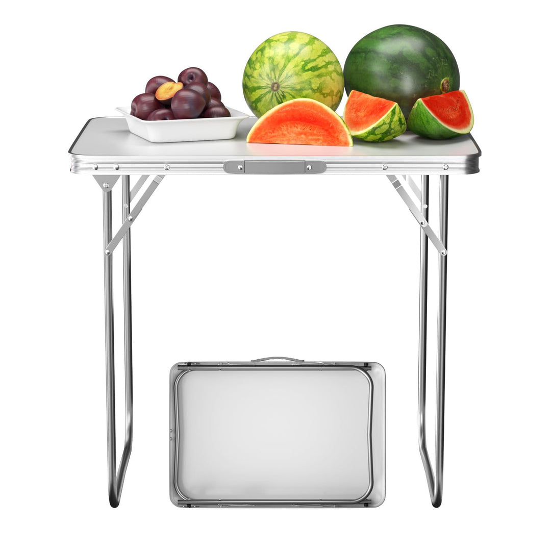 EFAN Klapptisch aus Aluminium, tragbarer Campingtisch, Klapptisch, Schreibtisch, Gartentisch, leicht