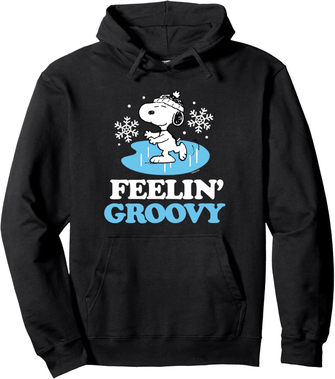 Peanuts Snoopy Schlittschuh und Feelin' Groovy Pullover Hoodie