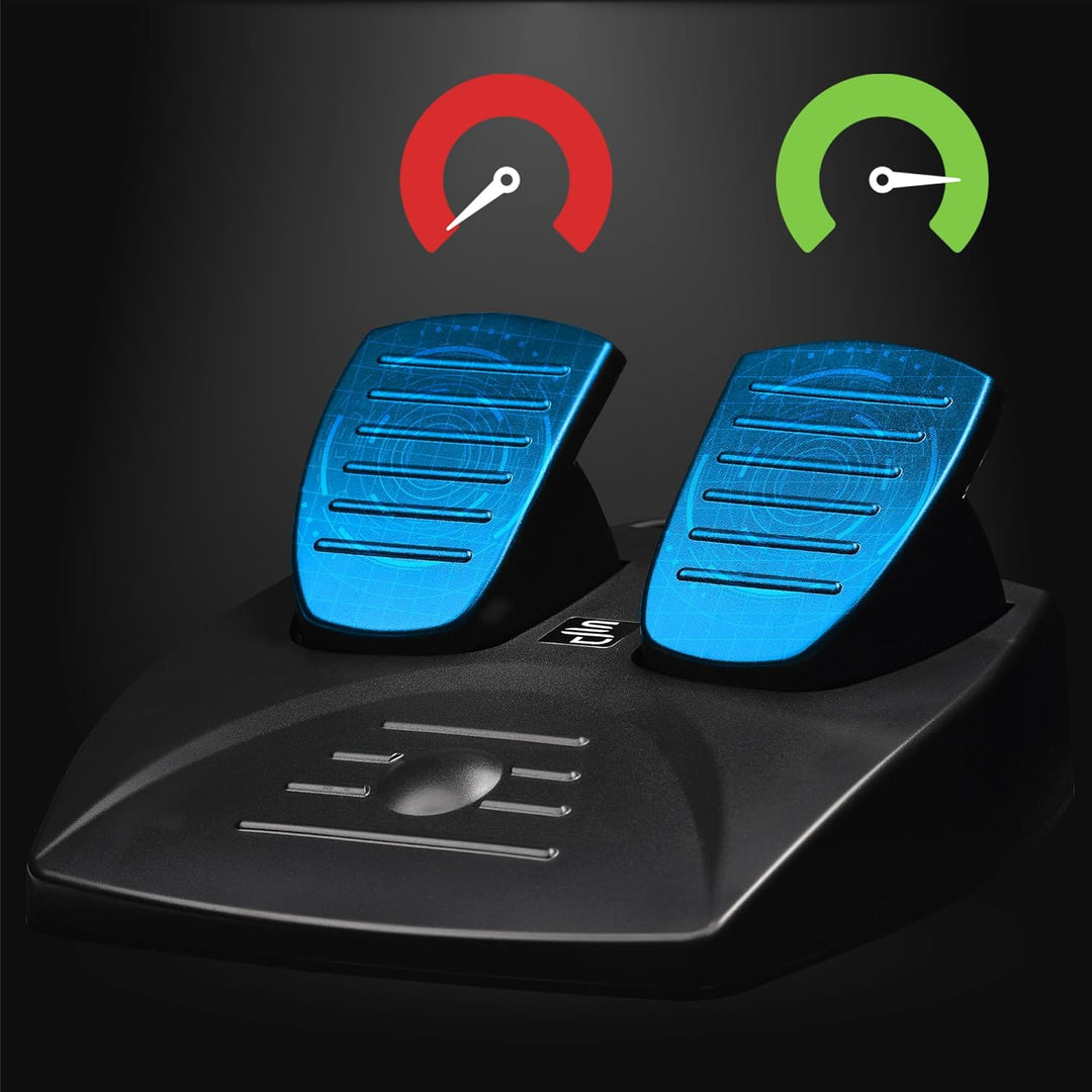 Subsonic Superdrive - Rennlenkrad / Lenkrad Driving Wheel SV200 mit pedalen und Schaltpaddles für Ni