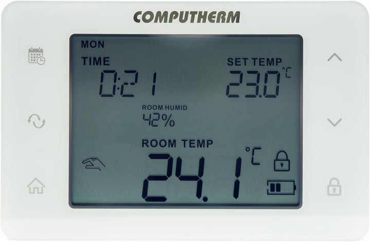 COMPUTHERM Q20 Programierbarer digitaler Raumthermostat mit Feuchtigkeitssensor