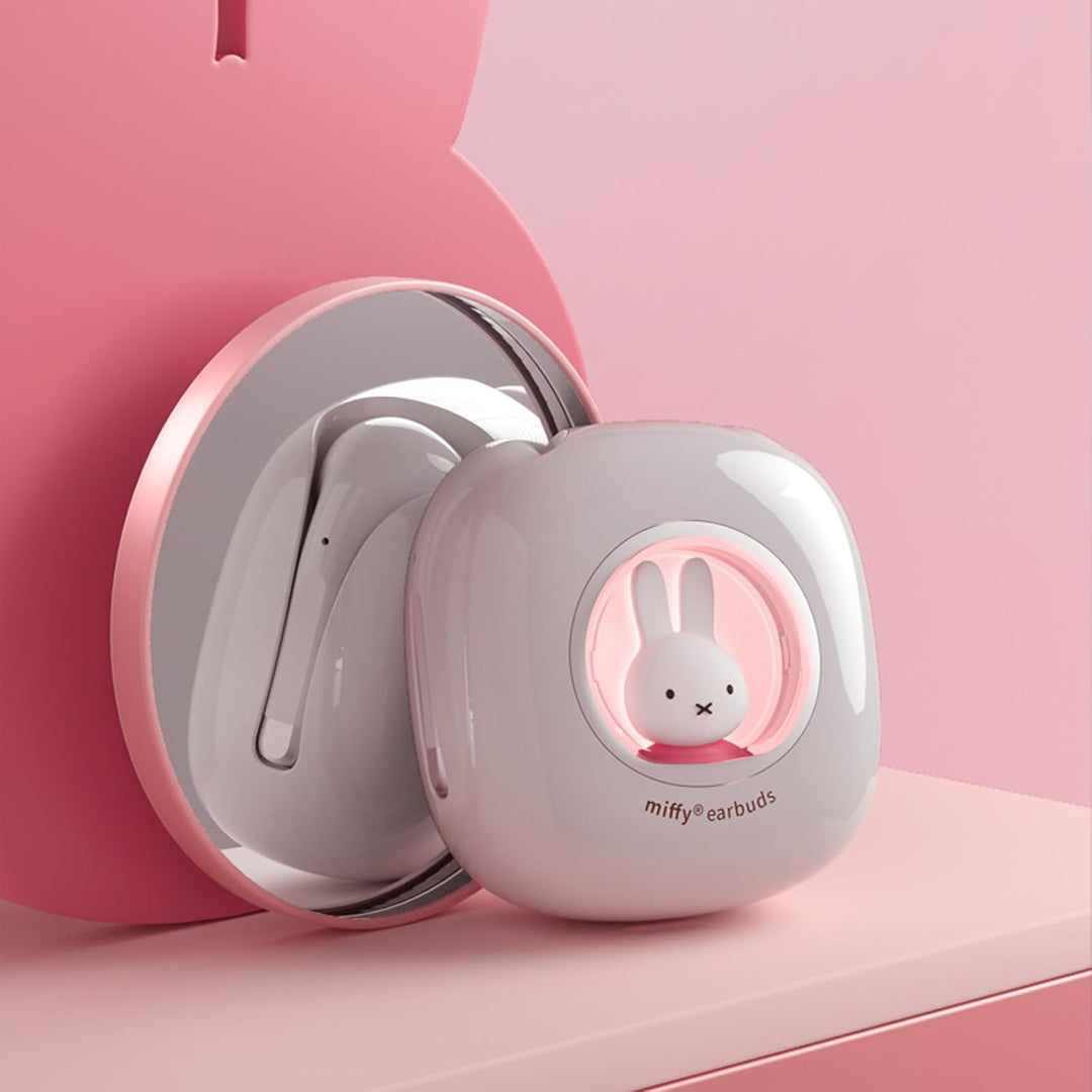 MiPow Miffy Bluetooth Kopfhörer, Kopfhörer Kabellos, Wasserdicht nach IPX5,Touch-Bedienung, Niedlich