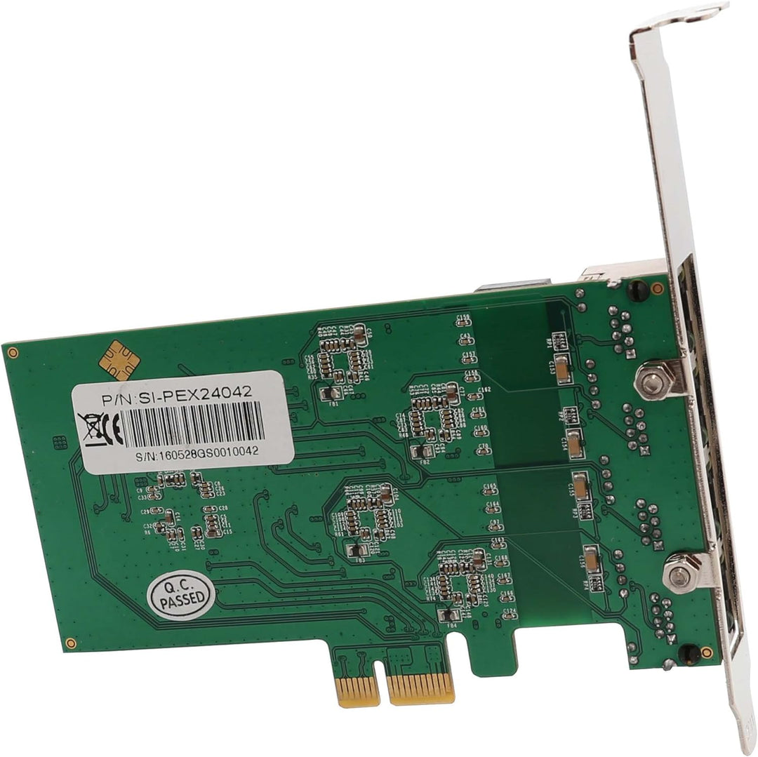 Syba Multimedia 4 Port Gigabit Ethernet PCI-e X1 Netzwerkkarte (SI-PEX24042) 4 port Gigabit NIC PCIe
