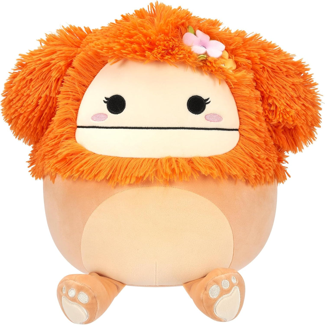 Squishmallows SQCR05428 - Shasta der Bigfoot mit Blume 30 cm, offizielles Jazwares Plüsch, superweic