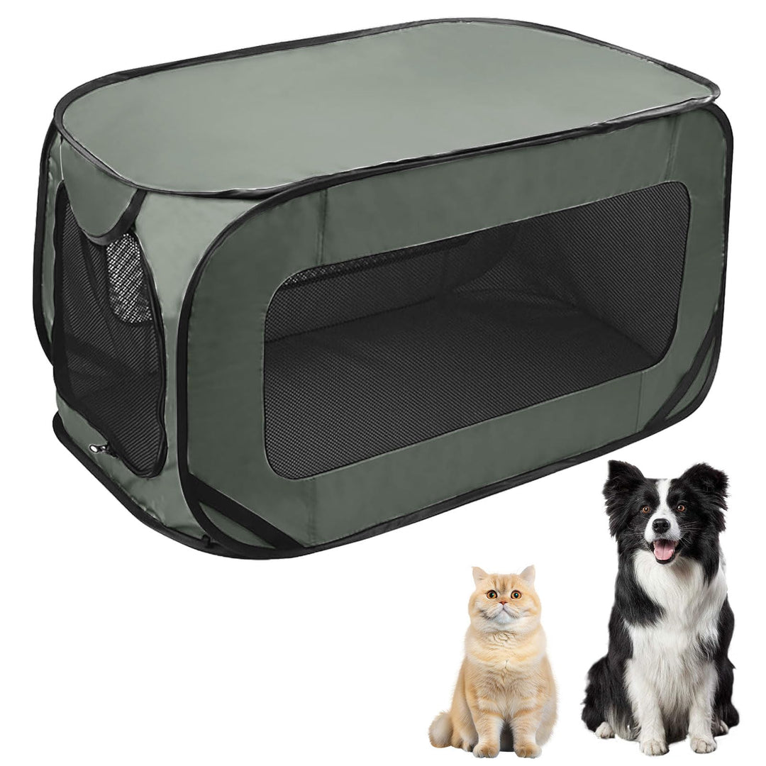 Hundetransportbox Faltbar, Oxford Stoff Hundebox Auto Hundetasche Tragbarer Hunde Transportboxen für