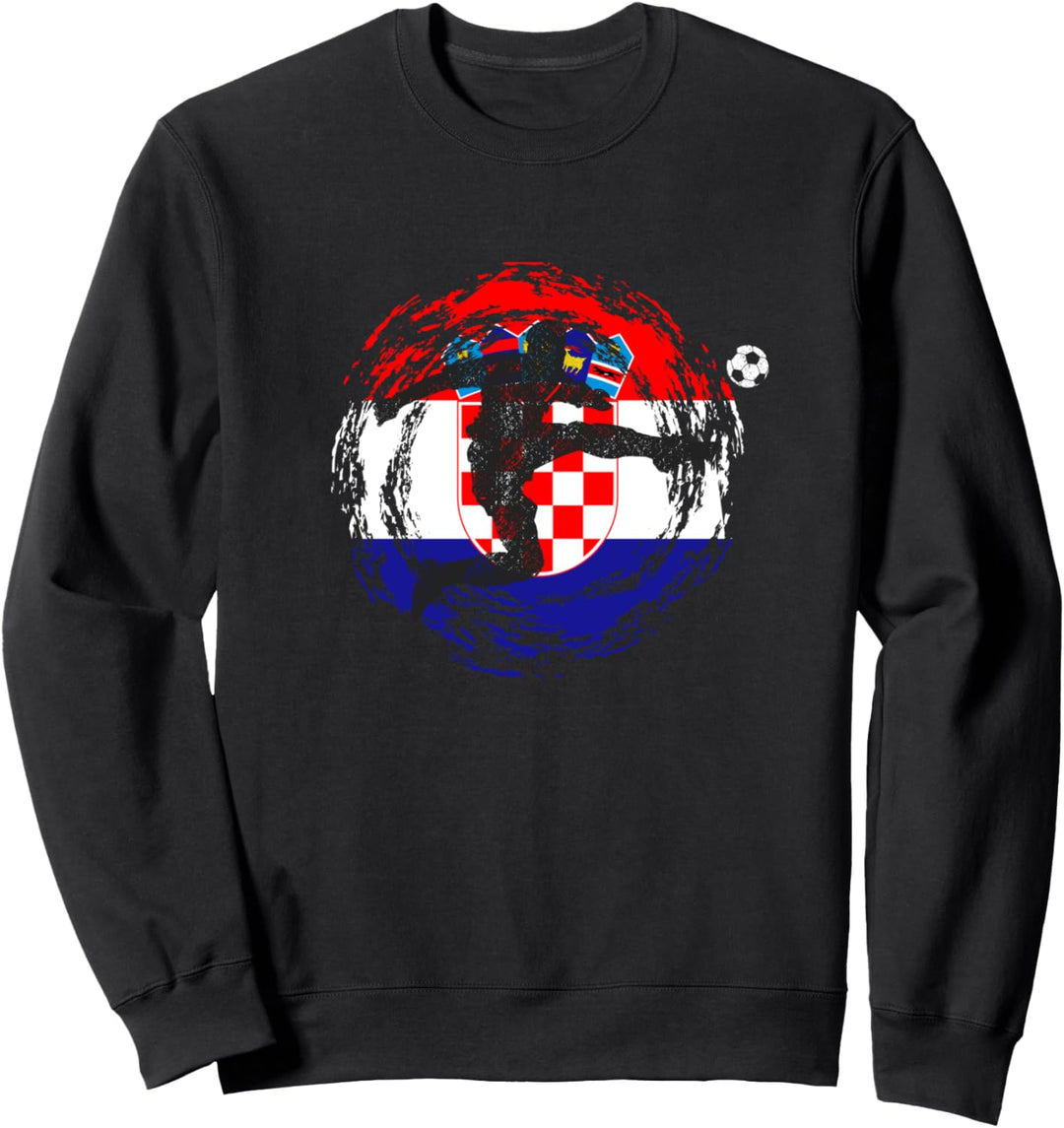 Fussball Kroatien Fanartikel Hrvatska Kockasti Nogomet Sweatshirt