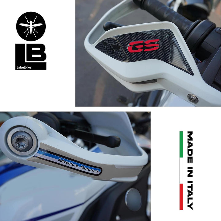 labelbike - 3D Harzaufkleber Motorraddekorationen und Schutzhandprotektoren kompatibel mit BMW R 125