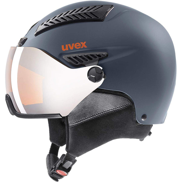 uvex Unisex – Erwachsene hlmt 600 Visor Skihelm dark slate orange matt 53-55 cm, dark slate orange m
