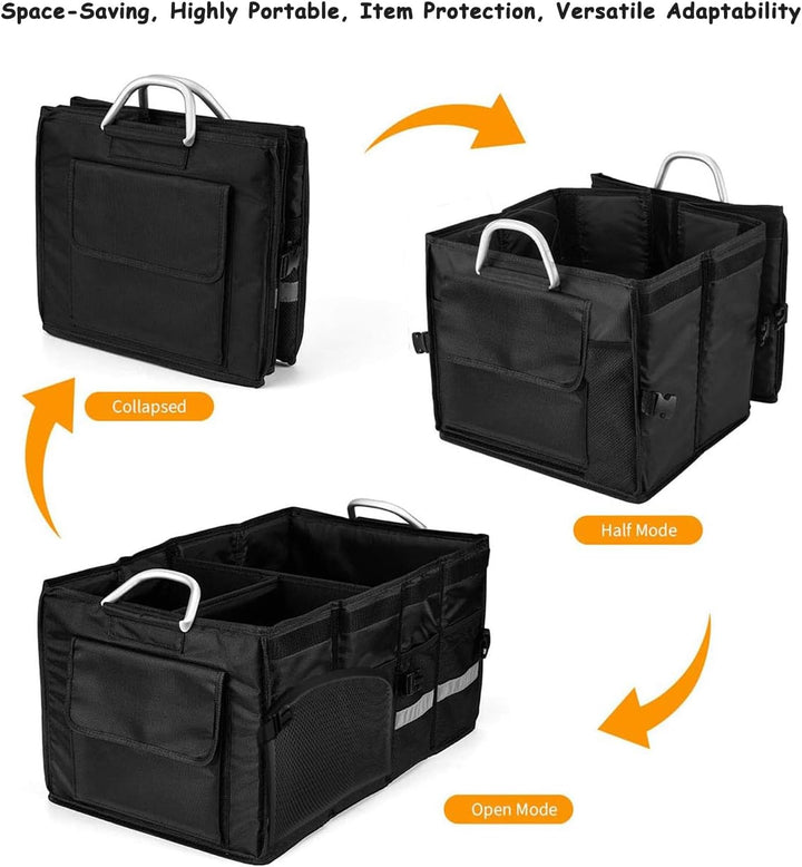 Kofferraumtasche, Kofferraum Organizer mit Deckel, Faltbare Auto Kofferraumtasche, Koffertasche, sta