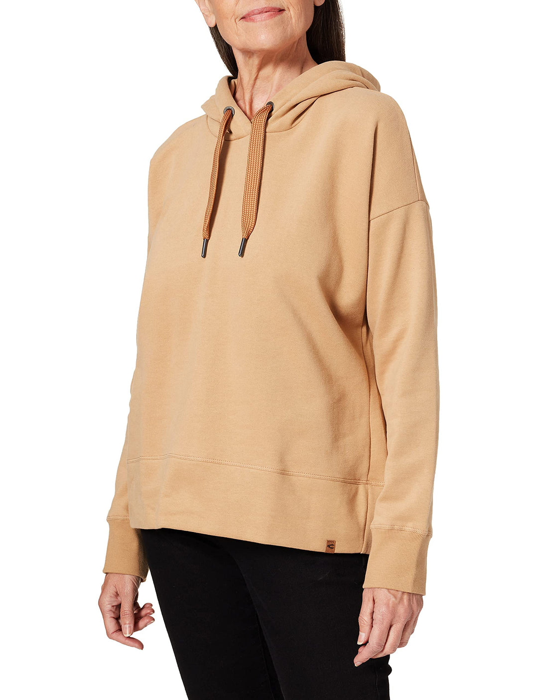 camel active Damen Sweatshirt aus Baumwolle mit Kapuze XL Caramel, XL Caramel