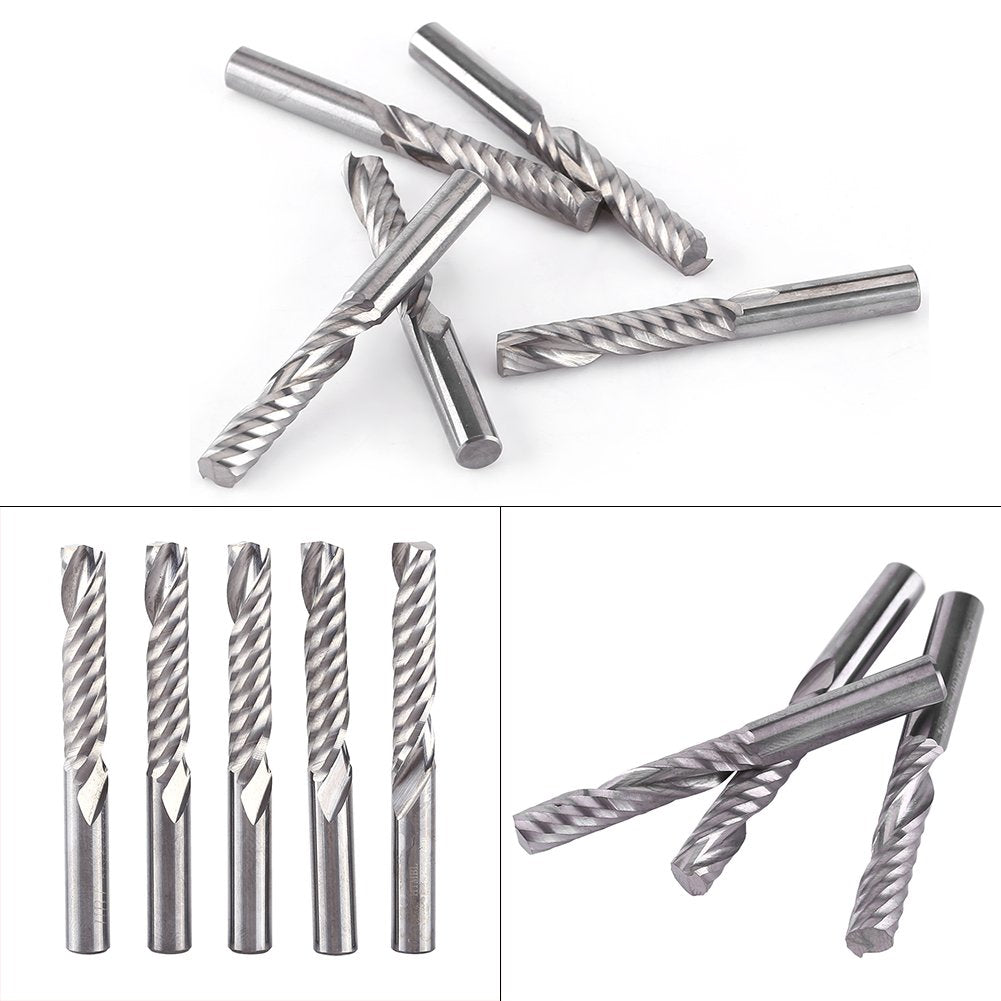 Schaftfräser, Hartmetall Spiral Schaftfräser Einnuten Fräser CNC Fräser zum Schneiden von Acryl, PVC