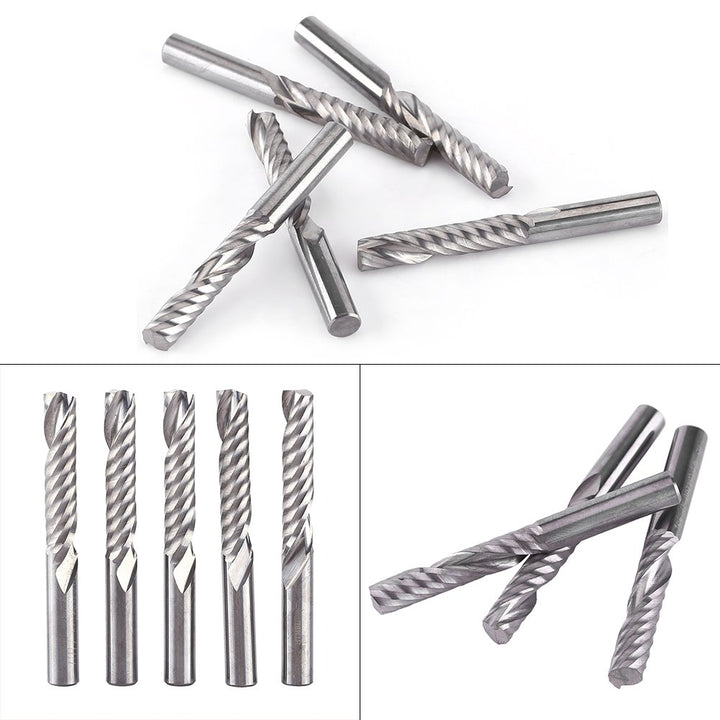 Schaftfräser, Hartmetall Spiral Schaftfräser Einnuten Fräser CNC Fräser zum Schneiden von Acryl, PVC