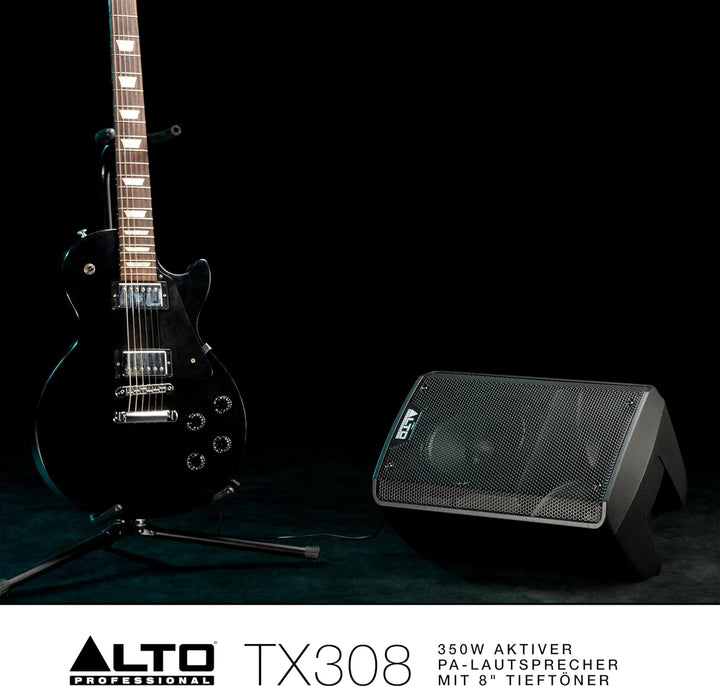 Alto Professional TX308 – 350W aktiver PA-Lautsprecher mit 8" Tieftöner für mobile DJs und Musiker,