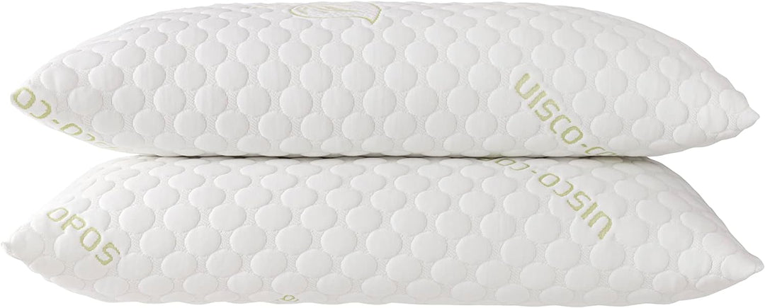 Todocama Kopfkissen, 100% viskoelastisch, Kern aus Stretch-Gewebe, gepolstert und mit Flockenpartike