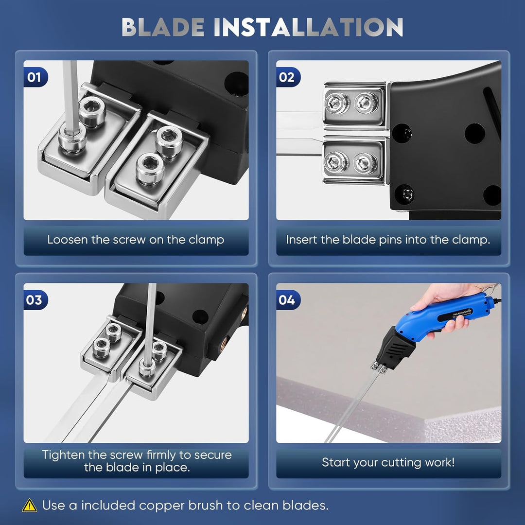 Yontwe Luftgekühlter 250W Schaumschneider Elektrisches heisses Messer Styropor-Schneidwerkzeug-Kit H