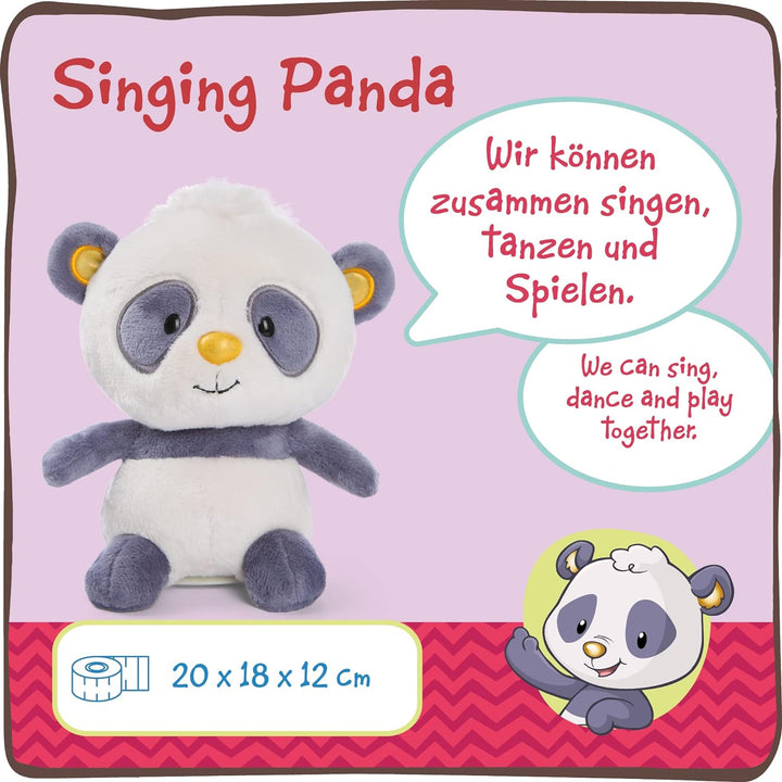 NICI Kuscheltier Singing Panda 20cm I Plüschtier mit Sing & Tanzfunktion mit 2 Songs a 30 Sekunden i