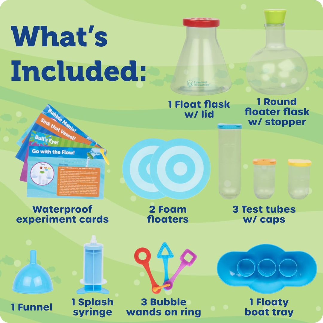 Learning Resources Splashology! Wasser-Experimentierkasten, ab 3 Jahren, Mint-Spielzeug für Kinder,