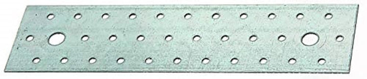 Alberts 847241 Lochplatte | sendzimirverzinkt | 240 x 60 mm | 25er Set 240 x 60 mm / 25 Stk., 240 x