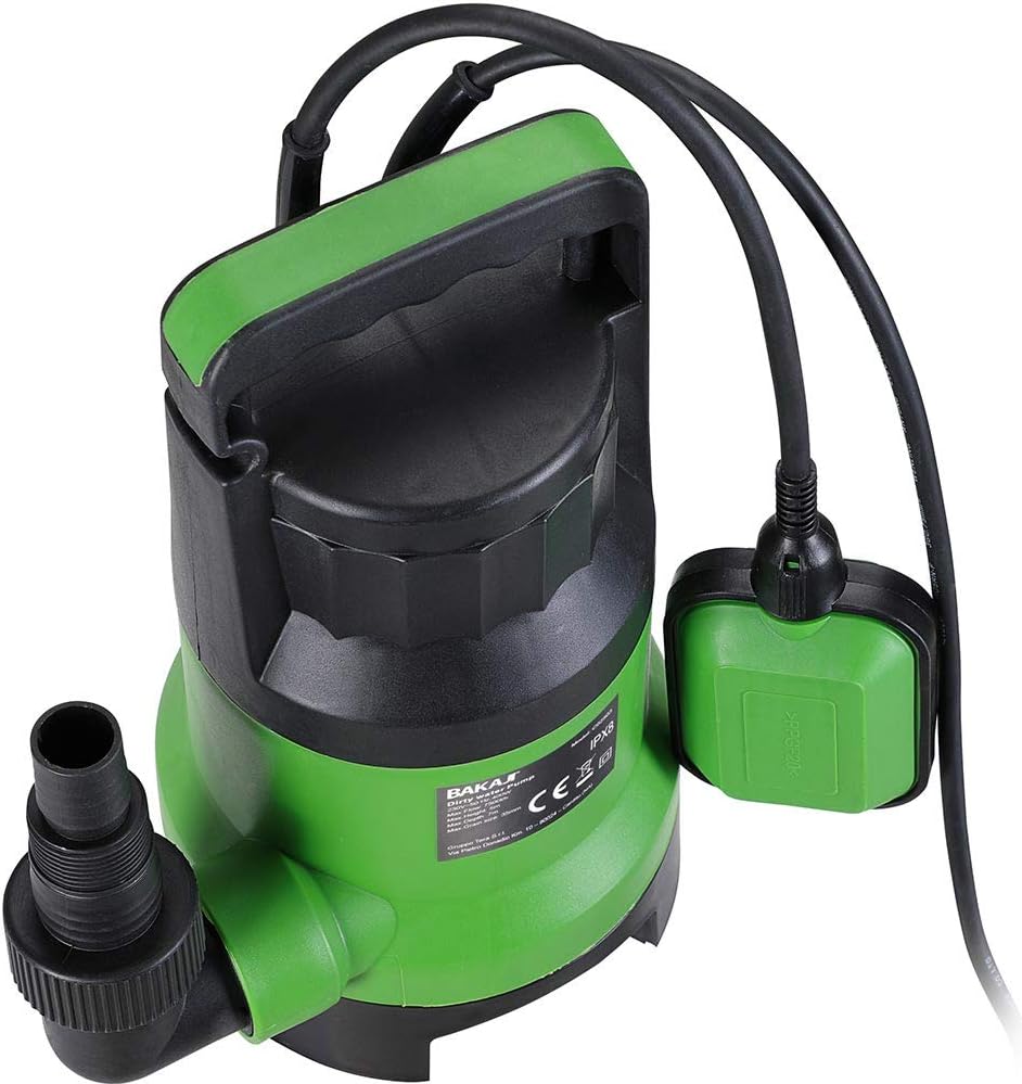Bakaji Tauchpumpe Elektropumpe Sommerpumpe Wasser dunkel Schmutz Leistung 400 W Förderleistung 7000