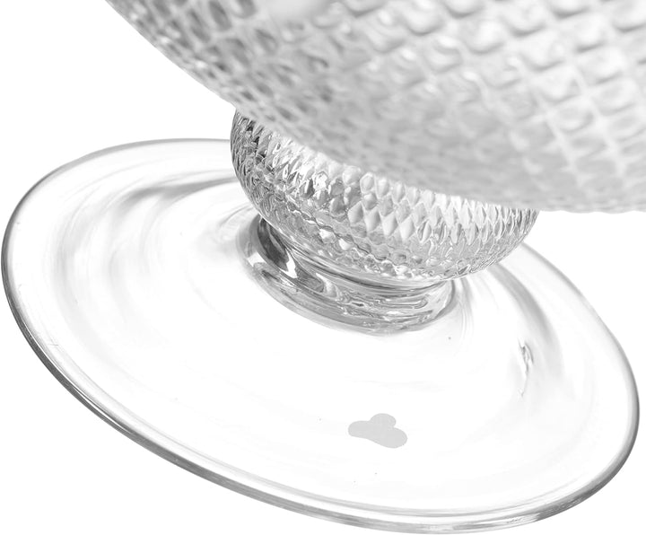 Leonardo Poesia Dekoschale aus Glas, Blumenvase mit Fuss, Höhe 19,5 cm, klar, 076435