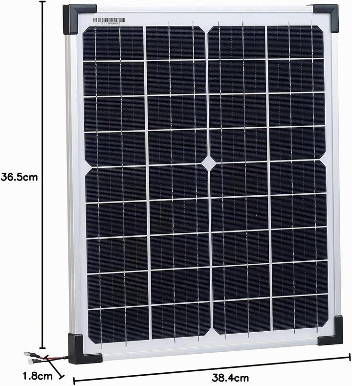revolt Mobiles Solarmodul: Mobiles Solarpanel mit monokristallinen Solarzellen, 20 Watt (Solarplatte