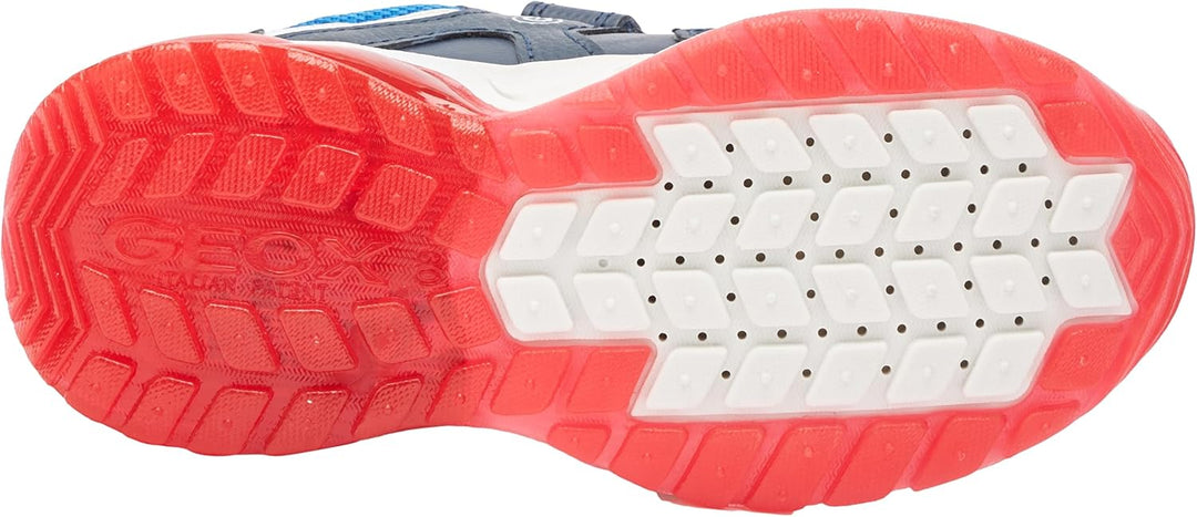 Geox Jungen J Spaziale Boy Sneaker 26 EU Navy Red, 26 EU Navy Red
