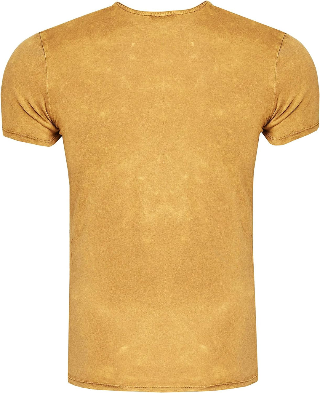 T-Shirt Herren Kurzarm Rundhals Tshirt Printed Shirt Regular Fit Verwaschen Plakativer Druck 232, Fa