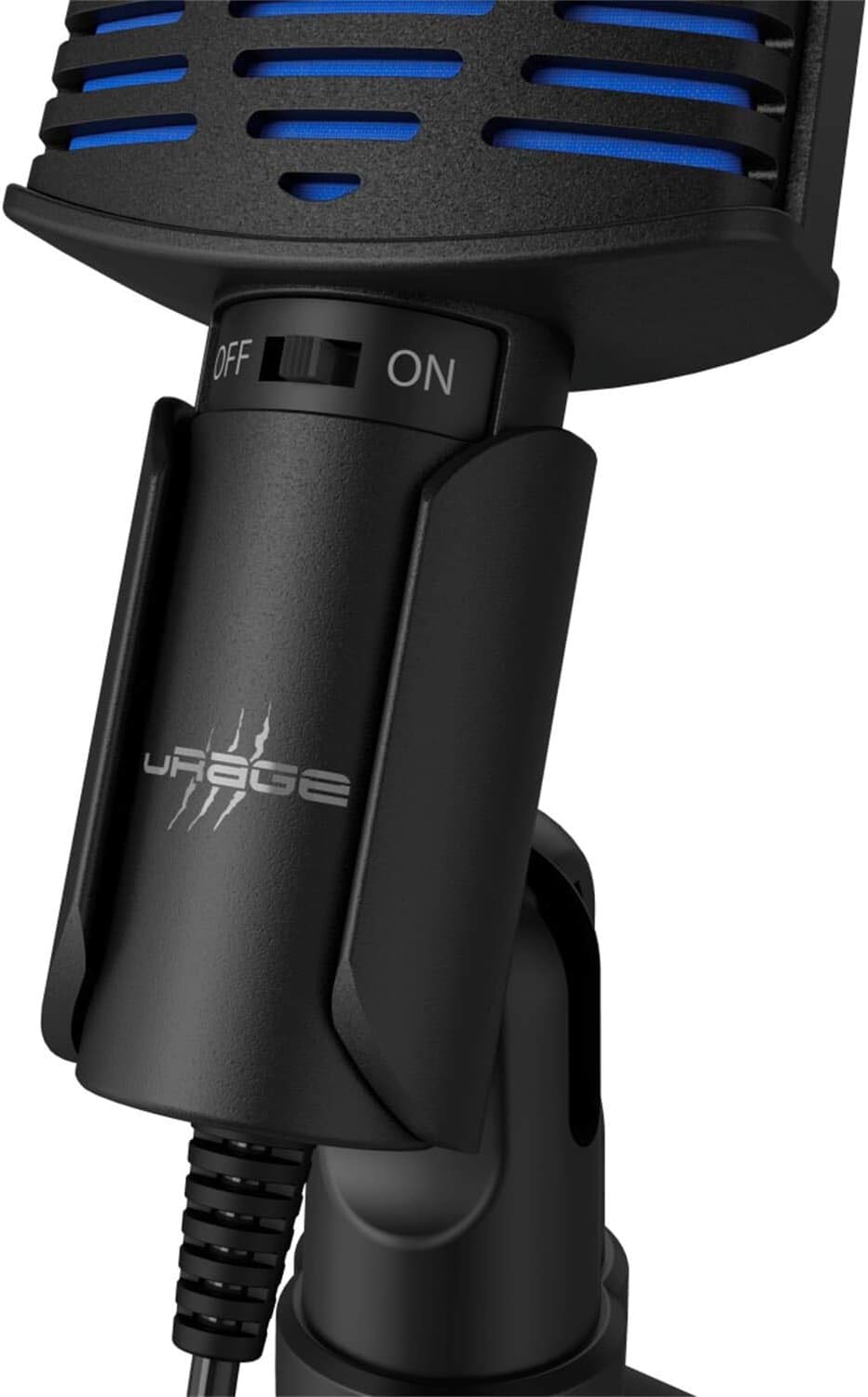 uRage HD-Mikrofon “Stream 100” schwarz, Streaming, Gaming, Dual-Screen-Popfilter, verstellbares Stat
