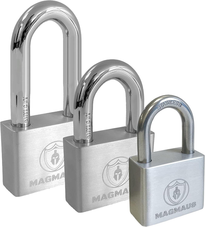 Magmaus® PDE/50 [Nicht Rostend] Schweres Vorhängeschloss für den Aussenbereich wetterfest - [10mm An