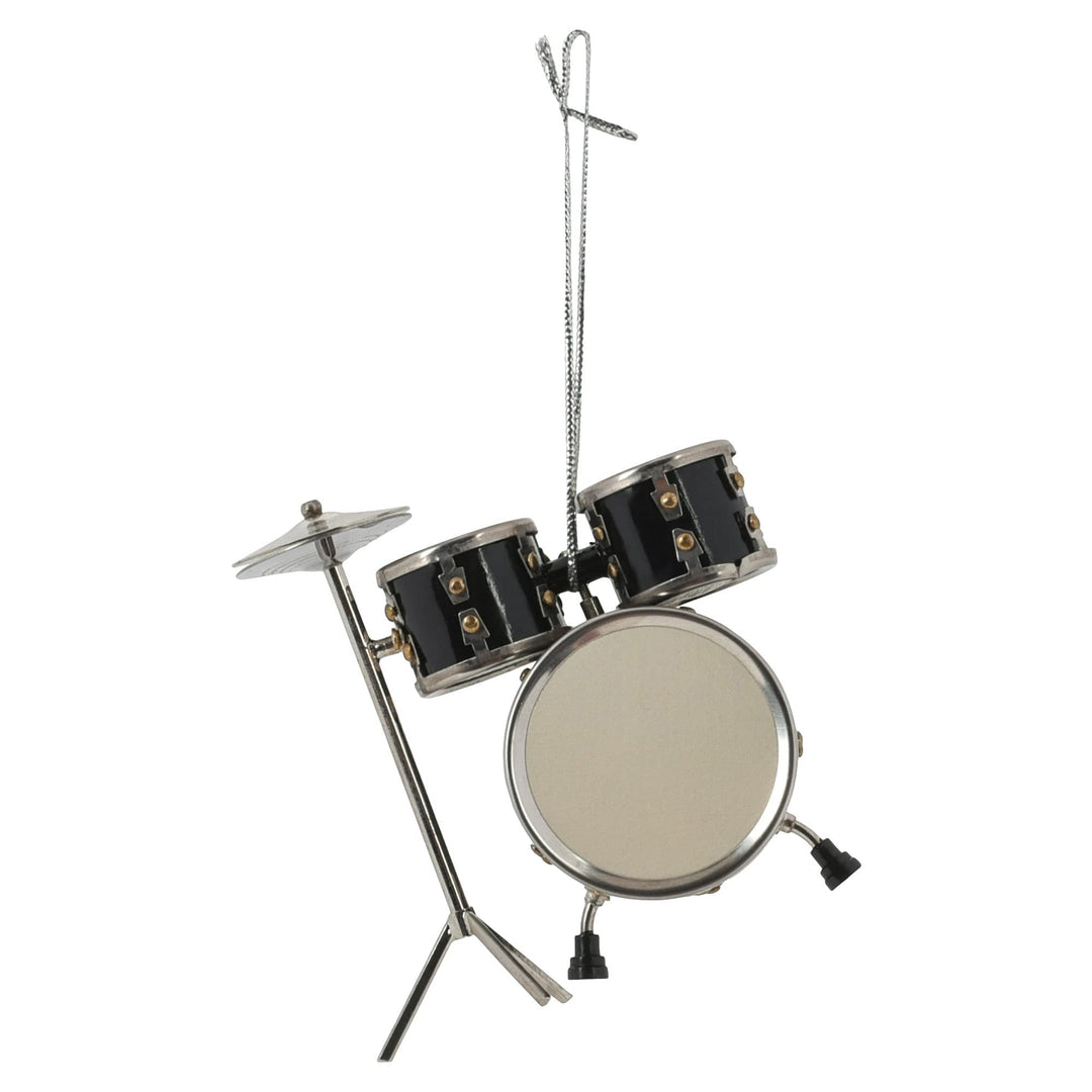 Schwarzes Trommel-Set zum Aufhängen, Ornament, Musikinstrument, Ornament, 8,9 cm