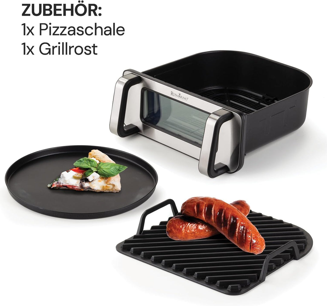 Rosmarino Infinity MasterPro Heissluftfritteuse Airfryer 10L - Multifunktion 5-in-1: Heissluftfritte