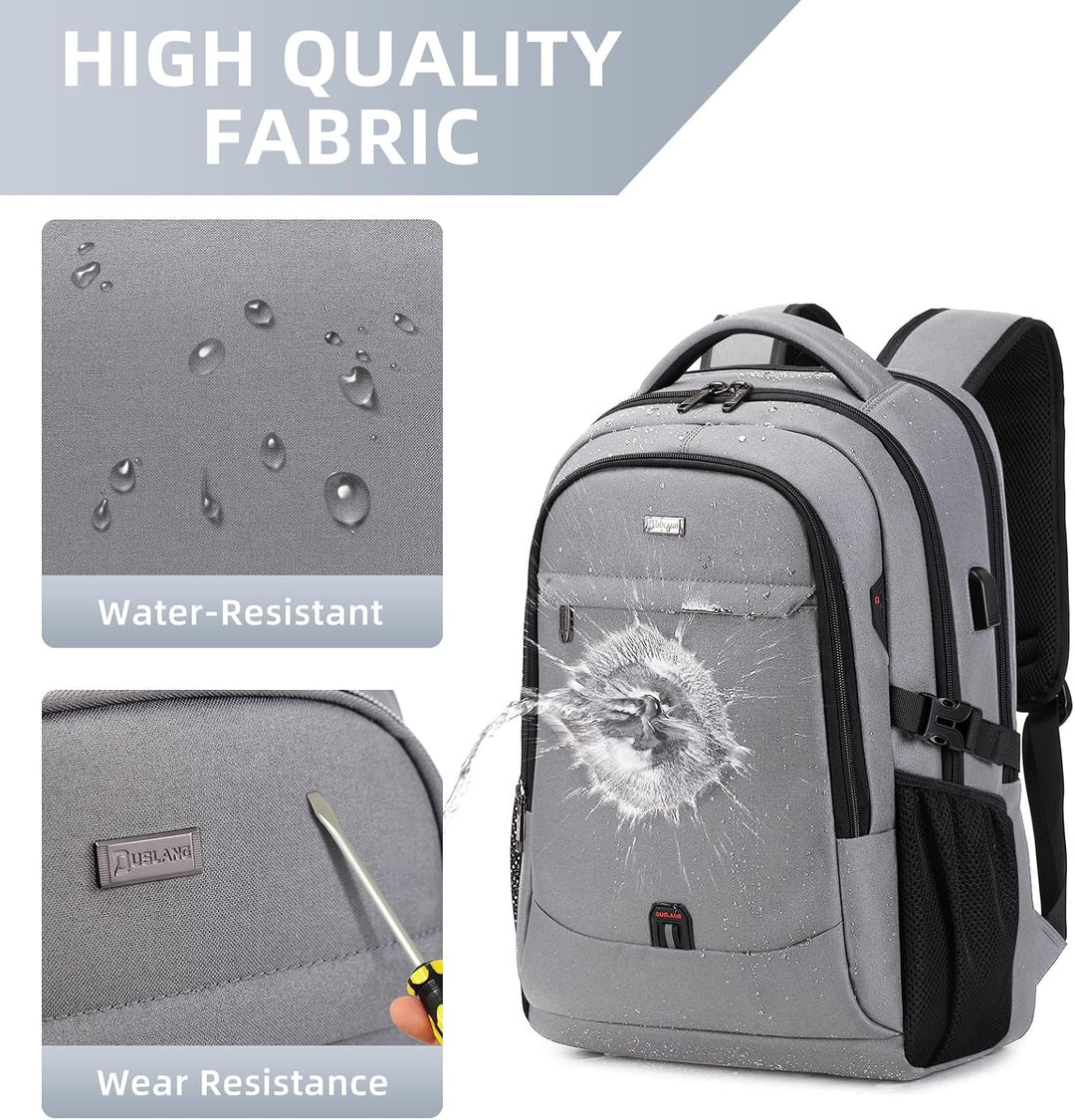 VINBAGGE Rucksack Herren Wasserdicht 15.6 Zoll Laptop Rucksack Anti Diebstahl mit USB-Anschluss Schu
