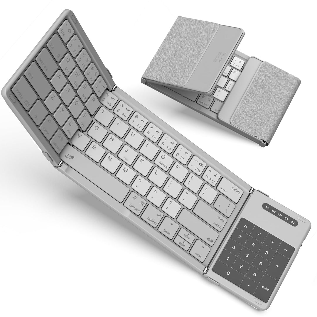Nillkin Faltbare Reise-Tastatur mit Touchpad und Zahlenblock, drahtlose Bluetooth-Portabel-Falt-Tast
