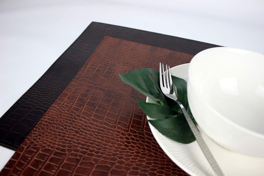 SIGNATURE HOME COLLECTION AP-104-A01 Tischset 6-er Set, 45 x 33 cm, Höhe 0,2 cm, beidseitig verwendb