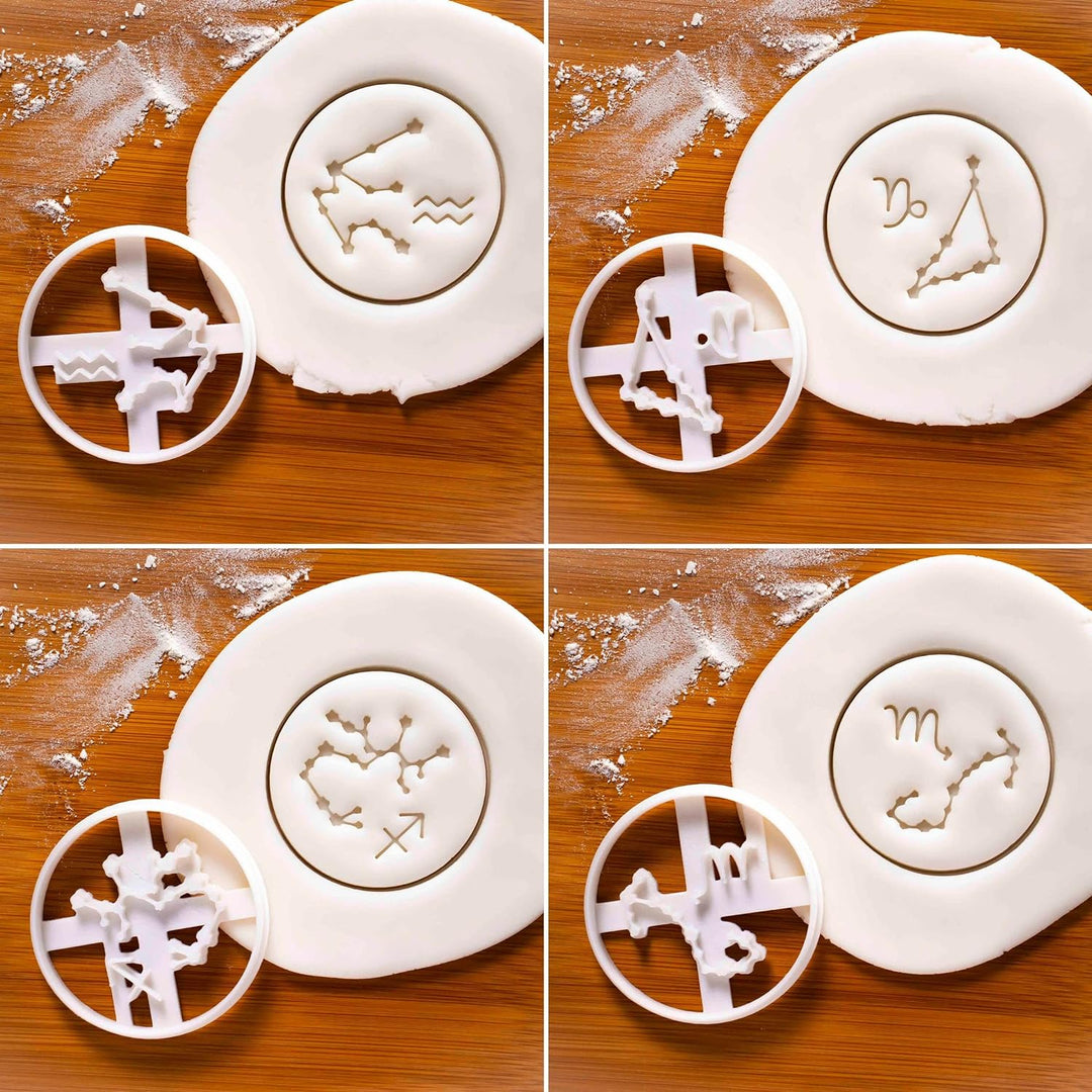 12er Set Sternzeichen Ausstechformen, 12 Teil, Bakerlogy